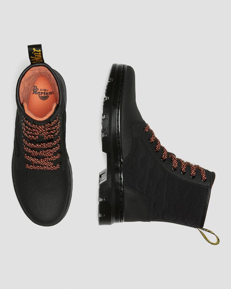 Black Women's Dr Martens Combs II Dual Leather Ankle Boots | CA 48JPQ